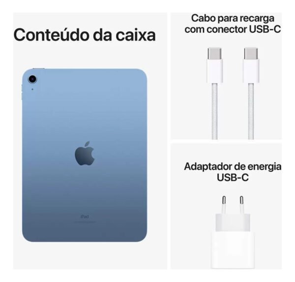 Apple iPad 10 Geração 2022 64gb Azul 8gb RAM 10.9 " - Image 2