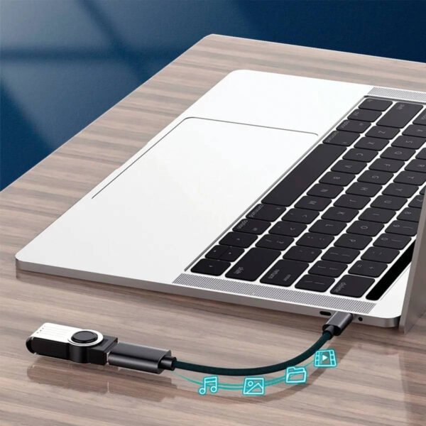 Cabo USB Adaptador Otg Tipo C Pendrive Celular Tablet Notebook Cor Preto - Image 7
