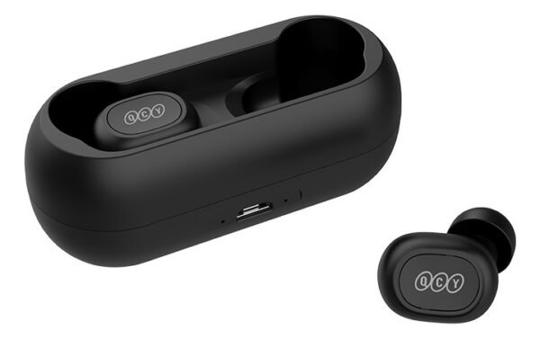 Fone De Ouvido Qcy T1c Bluetooth 5.1 Case 380mah Cor Preto - Image 3