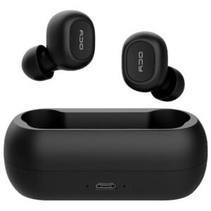 Fone De Ouvido Qcy T1c Bluetooth 5.1 Case 380mah Cor Preto